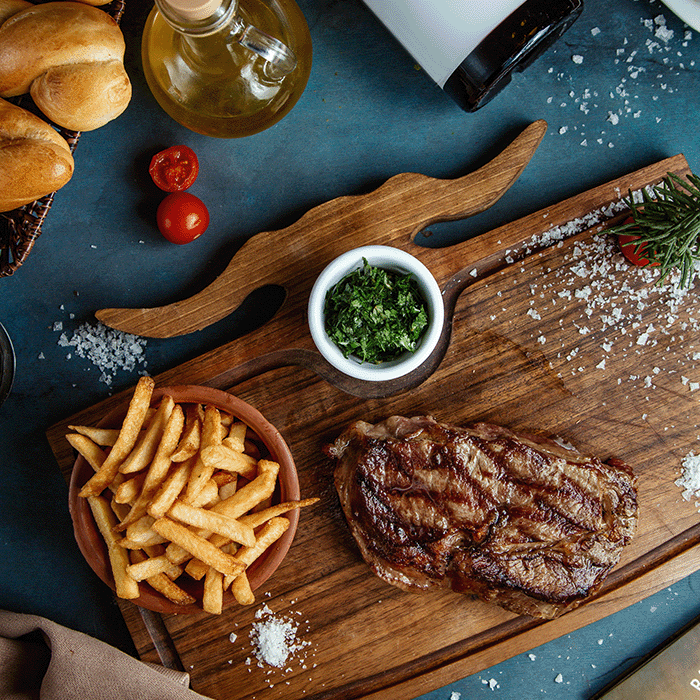 Steak grillé Orange